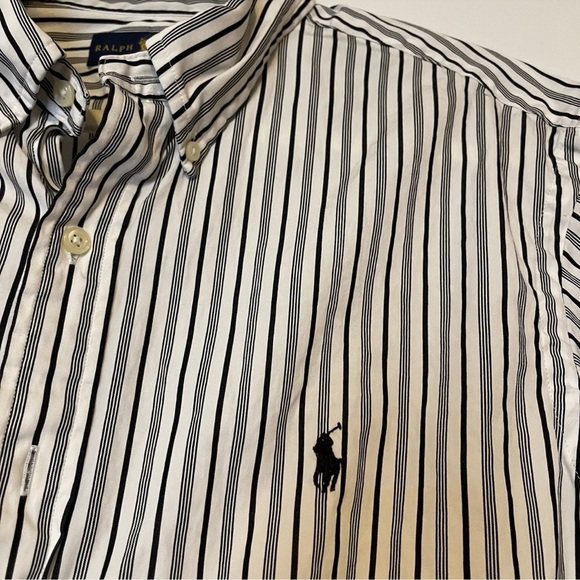 Ralph Lauren Other - Ralph Lauren Black and White Casual Button Down Shirt XL Slim Fit